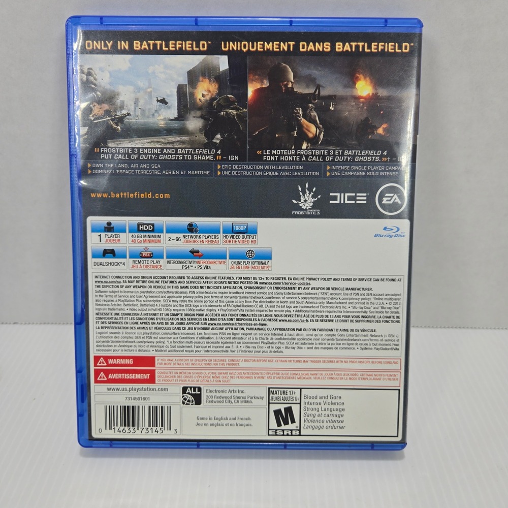 Battlefield‎ 4 Video Game for PlayStation 4 PS4 FPS Action Adventure - Picture 2 of 4